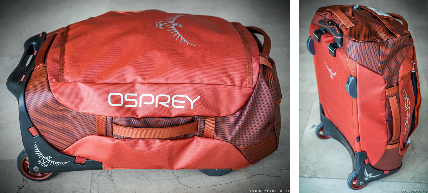 Test : Rolling TRANSPORTER 40 Osprey, la valise à roulettes tout terrain !  - Blog Voyage Trace Ta Route