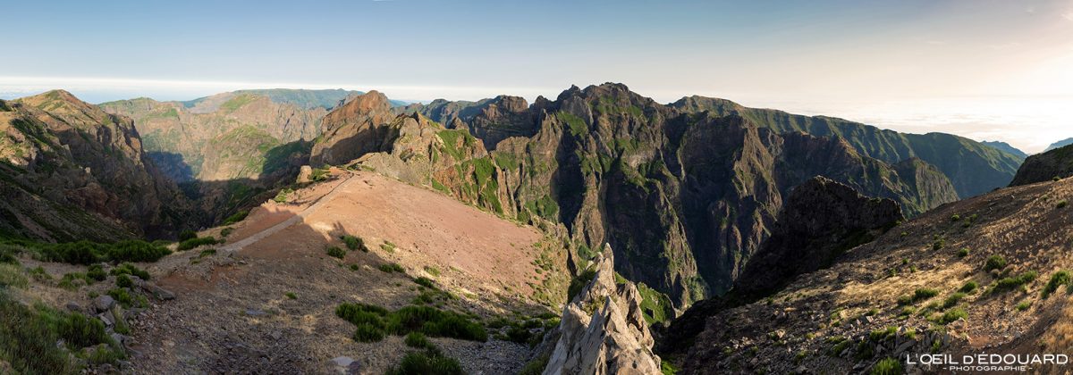 Pico Ruivo, vue depuis le Pico do Arieiro Madère Tourisme Paysage Montagne Voyage Portugal - Pico do Areeiro Madeira Ilha - Visit Madeira Island Hiking Nature Mountain Outdoor Mountains Landscape