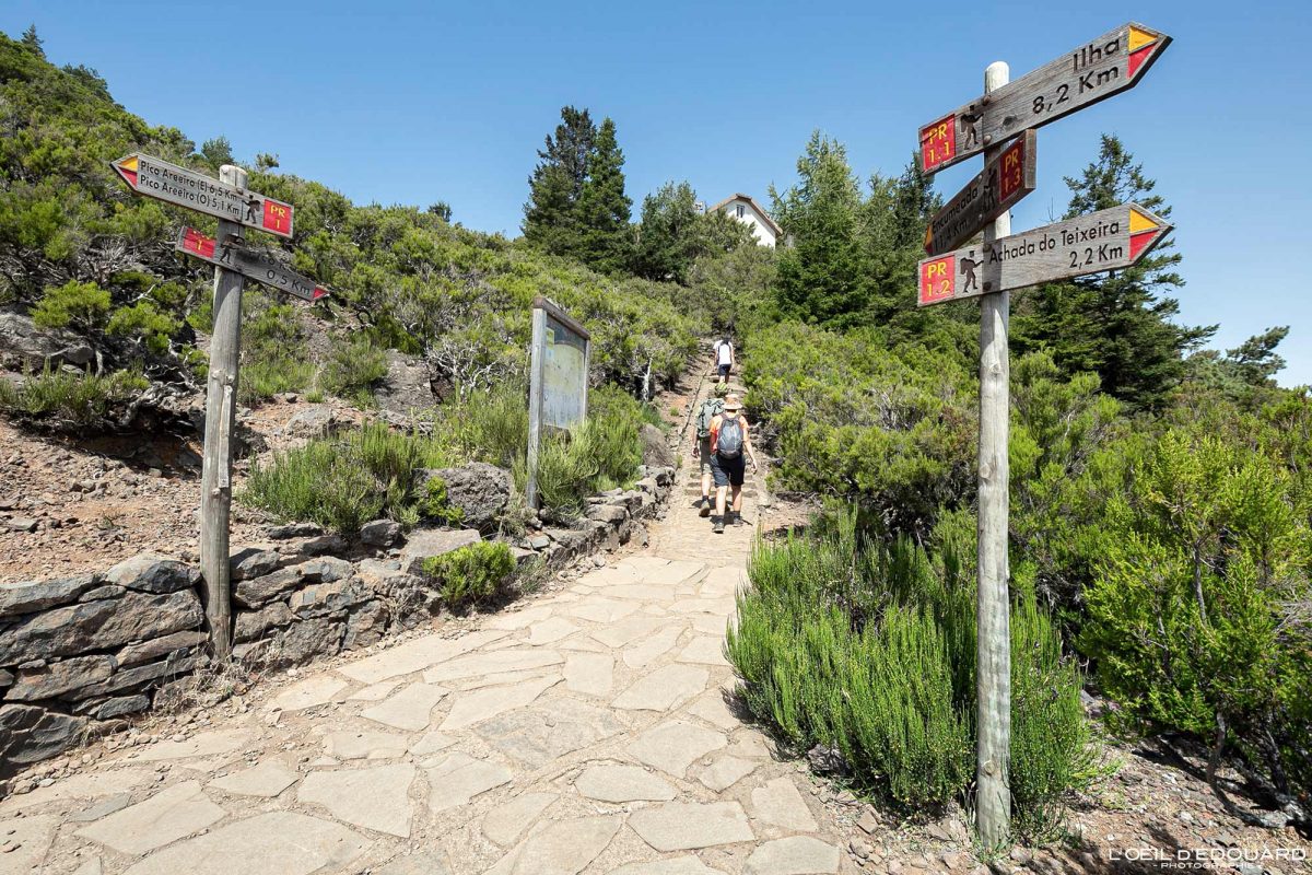 Itinéraires Randonnée Pico Ruivo Madère Tourisme Paysage Montagne Voyage Portugal - PR 1 Vereda do Areeiro Pico Ruivo Madeira Ilha - Visit Madeira Island Hiking Trail Nature Mountain Outdoor Mountains Landscape