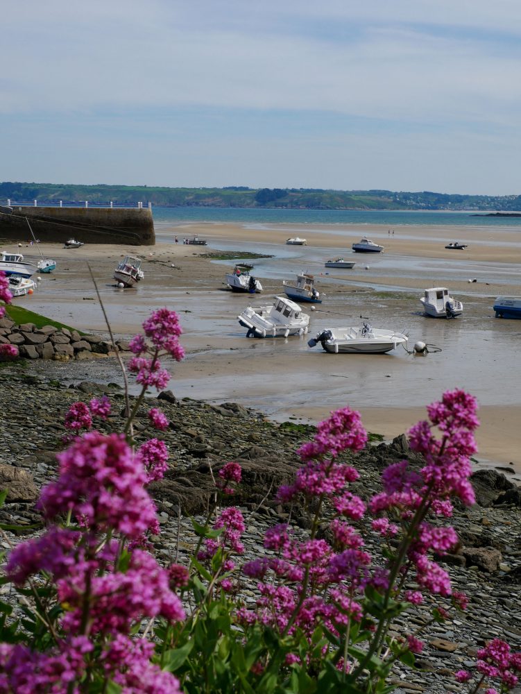 Bretagne à velo, pause au petit port de Locquirec