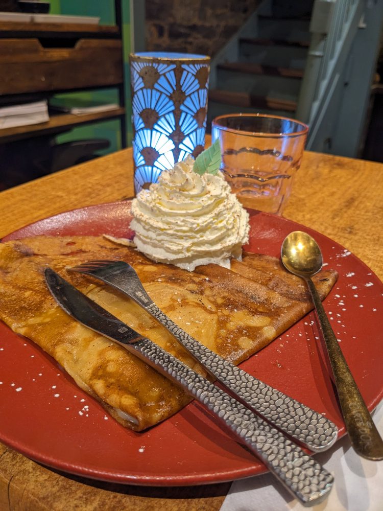 Créperie à Lannion sur la Vélomaritime