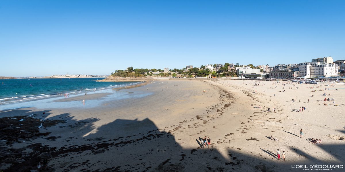 Plage de l'Écluse Dinard Bretagne Visit France Tourisme Ille-et-Vilaine Vacances Paysage - Holidays Travel French Brittany City Beach Landscape