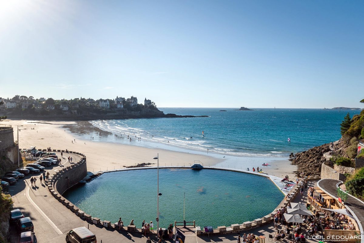 Piscine de mer Plage de l'Écluse Dinard Bretagne Visit France Tourisme Ille-et-Vilaine Vacances Paysage - Holidays Travel French Brittany City Beach Landscape Natural Swimming pool