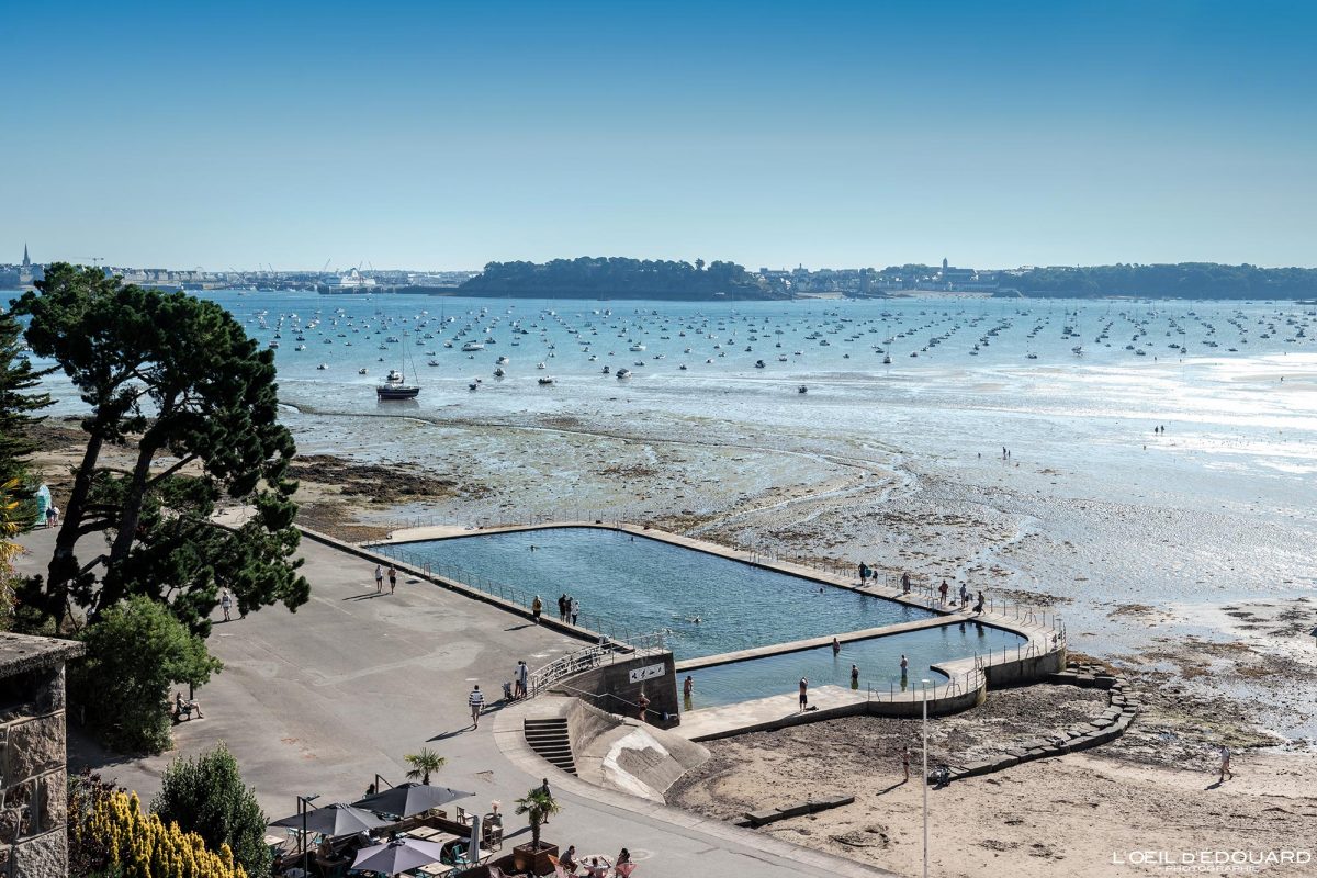 Piscine de mer Plage du Prieuré Dinard Bretagne Visit France Tourisme Ille-et-Vilaine Vacances Paysage - Holidays Travel French Brittany City Beach Landscape Natural Swimming pool