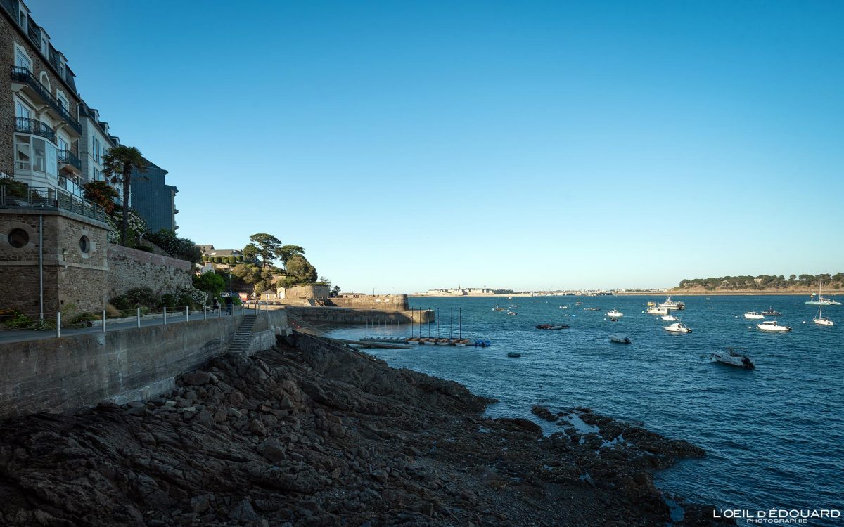 Promenade Clair de Lune Dinard Bretagne Visit France Tourisme Ille-et-Vilaine Vacances Paysage - Holidays Travel French Brittany City Landscape