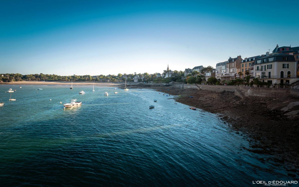 Plage du Prieuré Promenade Clair de Lune Dinard Bretagne Visit France Tourisme Ille-et-Vilaine Vacances Paysage - Holidays Travel French Brittany City Beach Landscape