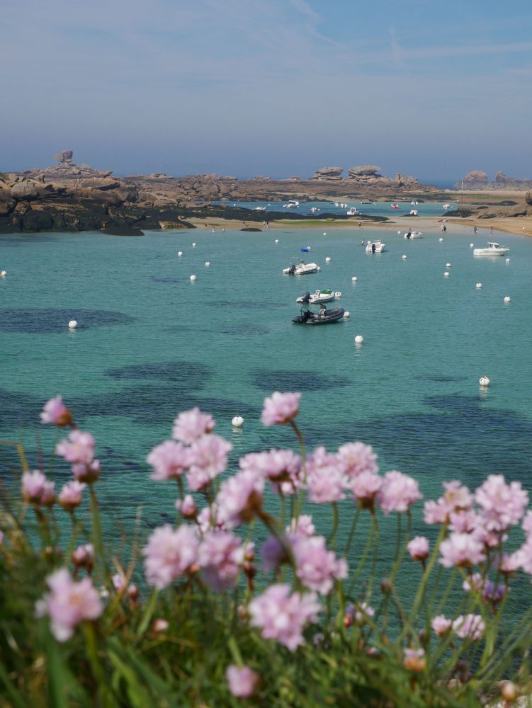 Plage de Trégastel au printemps