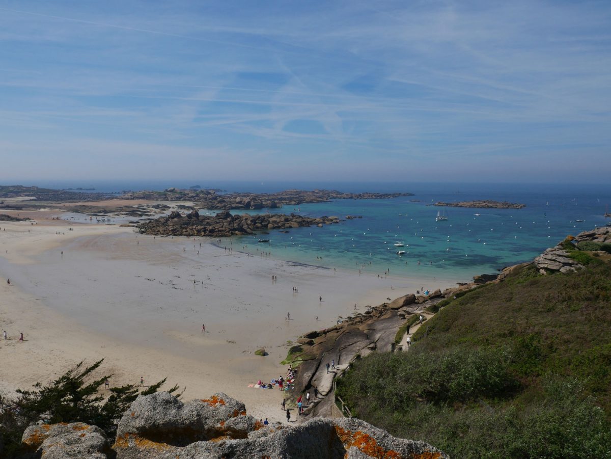 plage de la greve Blanche, Tregastel