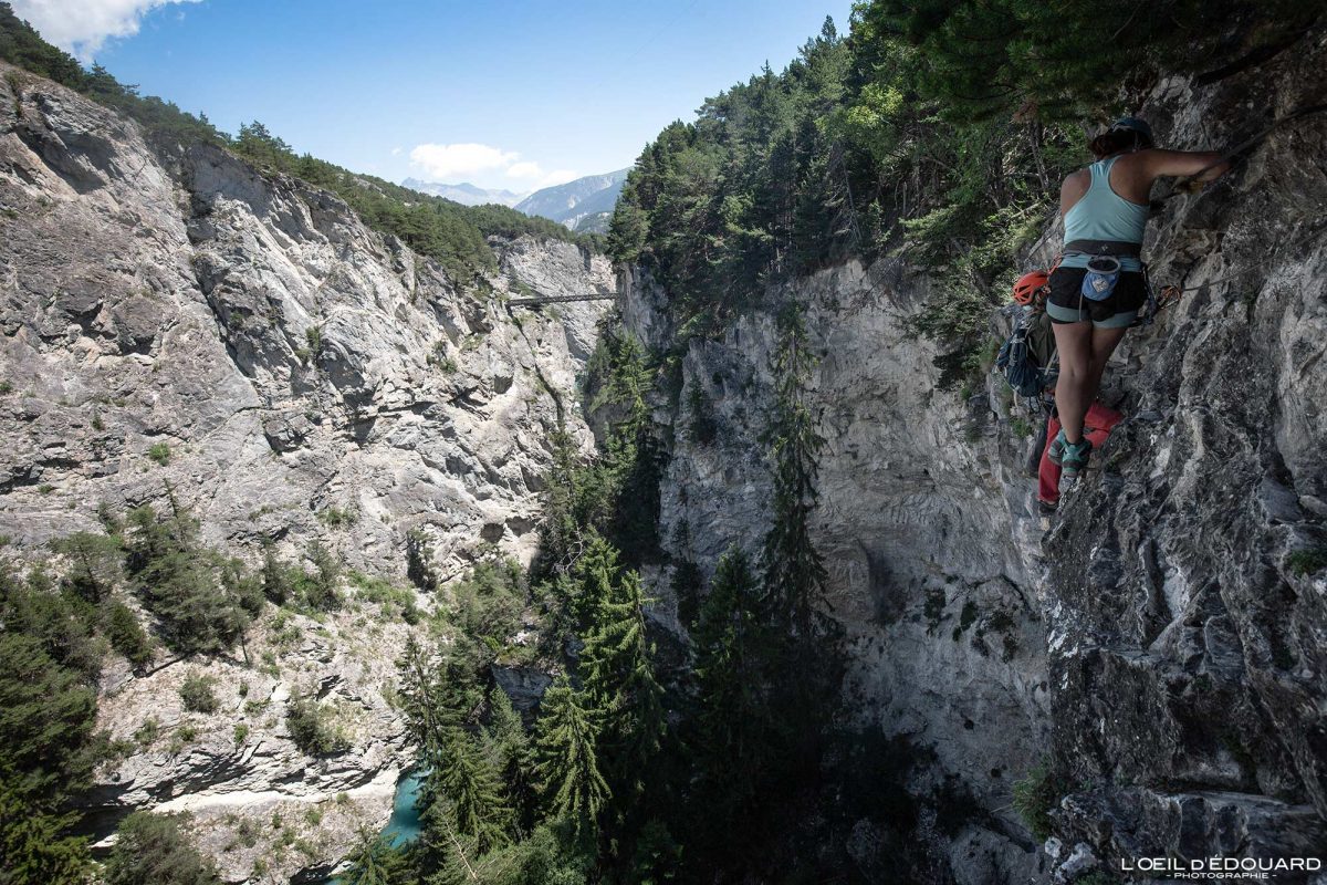 La Traversée des Anges Via Ferrata du Diable Aussois Haute Maurienne Savoie Alpes France Activité Montagne Outdoor Mountain Climbing Climb