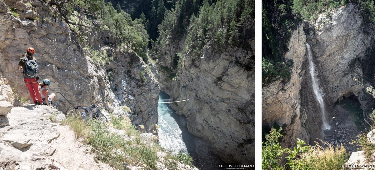 La Descente aux Enfers Via Ferrata du Diable Aussois Gorges de l'Arc Haute Maurienne Savoie Alpes France Activité Montagne Outdoor Mountain Climbing Climb