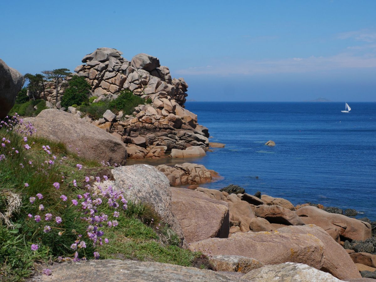 Ploumanach sur la côte de granit rose