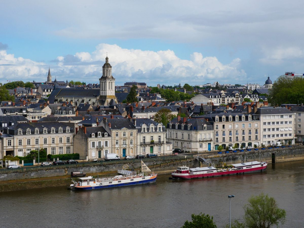 vue sur Angers et la Maine depuis le château