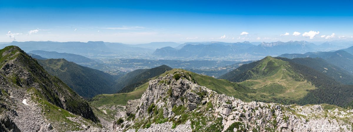 Vue panorama sommet Pointe de Rognier Belledonne Randonnée Savoie Alpes France Paysage Montagne Nature Outdoor French Alps Mountain Landscape Hike Hiking Summit View