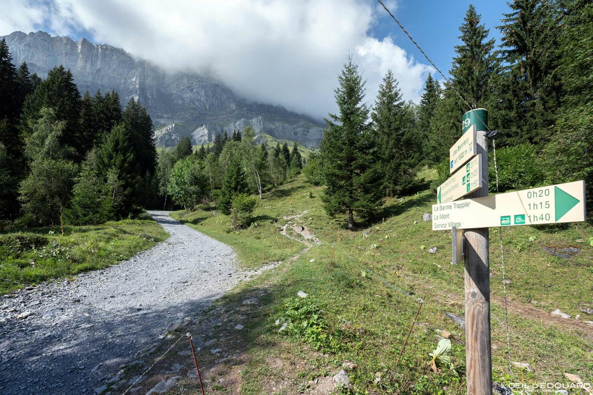 Les Bennevys Sentier Randonnée Lac de Pormenaz Massif des Aiguilles Rouges Haute-Savoie Alpes France Paysage Montagne Nature Outdoor Hike French Alps Mountain Landscape Hiking Trail