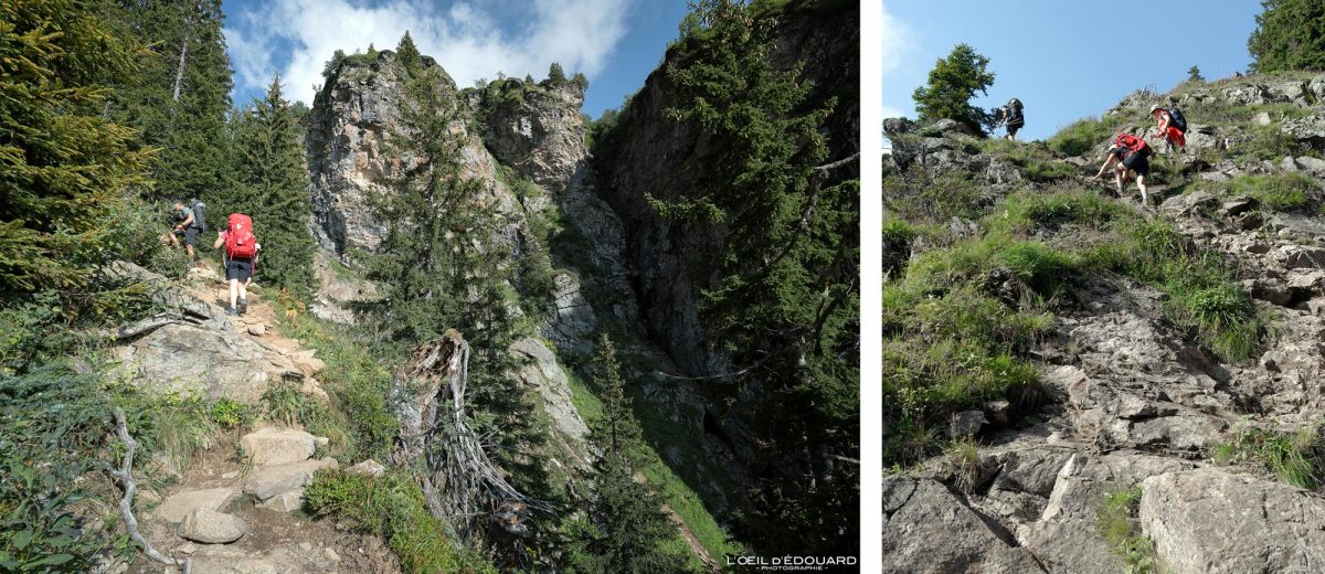 Sentier Randonnée Lac de Pormenaz par La Chorde Massif des Aiguilles Rouges Haute-Savoie Alpes France Paysage Montagne Nature Outdoor Hike French Alps Mountain Landscape Hiking Trail