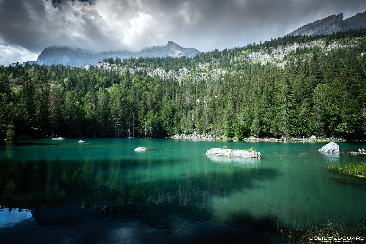 Lac Vert Passy Haute-Savoie Alpes France Paysage Montagne Nature Outdoor French Alps Mountain Lake Landscape