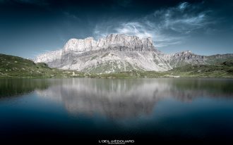 Randonnée Lac de Pormenaz, vue sur les Rochers des Fiz Haute-Savoie Alpes France Paysage Montagne Nature Outdoor Hike French Alps Lake Mountain Landscape