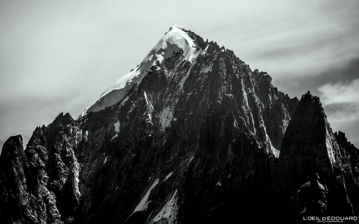 Aiguille Verte Massif du Mont-Blanc Haute-Savoie Alpes France Paysage Montagne Nature Outdoor French Alps Mountain Summit Landscape