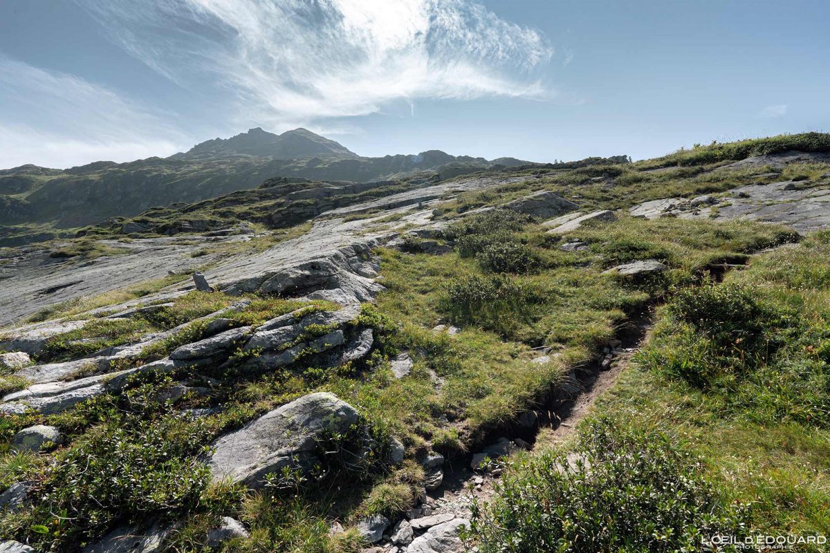 Sentier Randonnée Pointe Noire de Pormenaz Massif des Aiguilles Rouges Haute-Savoie Alpes France Paysage Montagne Nature Outdoor Hike French Alps Mountain Landscape Hiking Trail