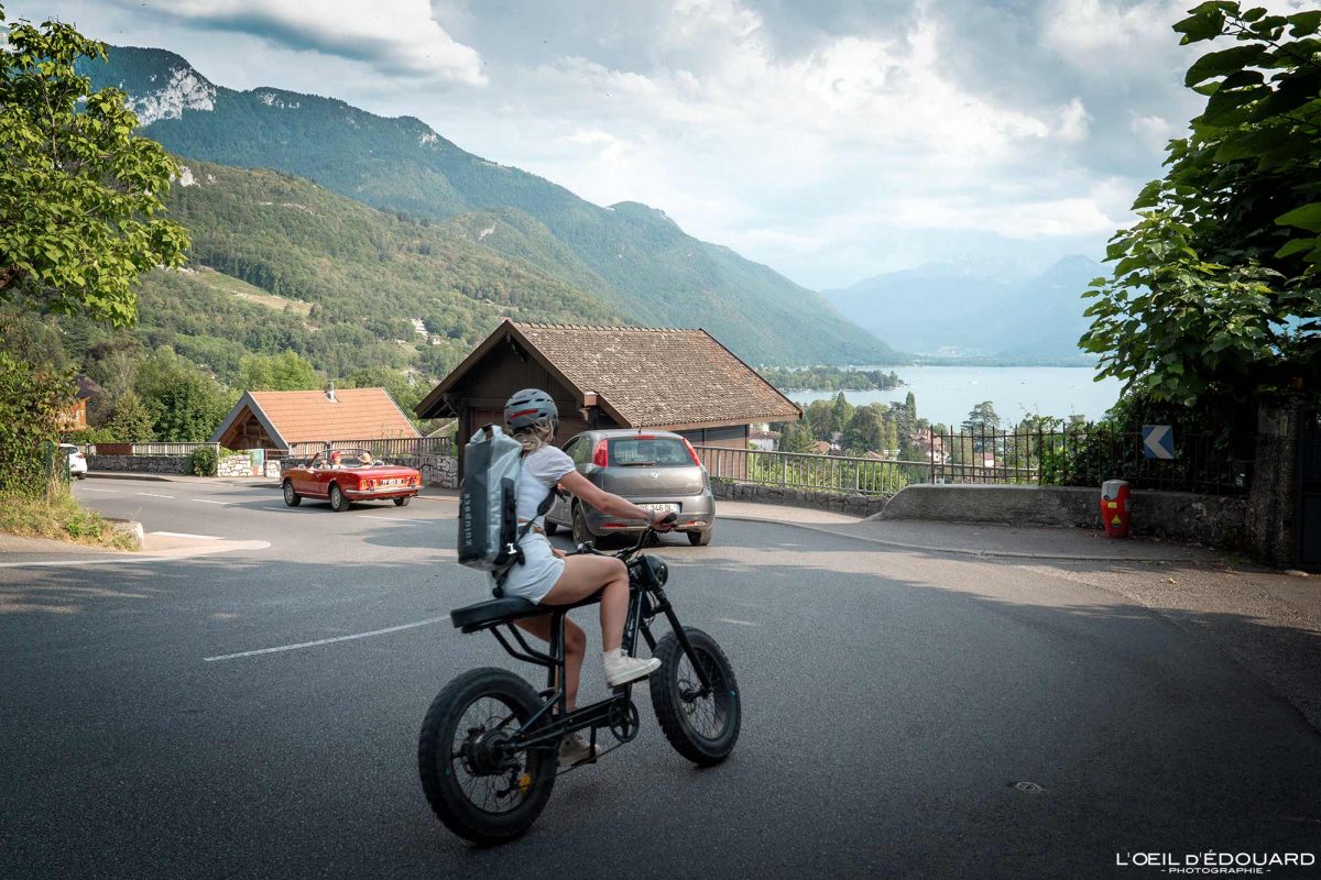 Descente Côte de Talloires Tour du Lac d'Annecy à Vélo Haute-Savoie Visit France Tourisme Vélo de Route Cyclisme Outdoor Bicycle Cyclism Bike Road Biking