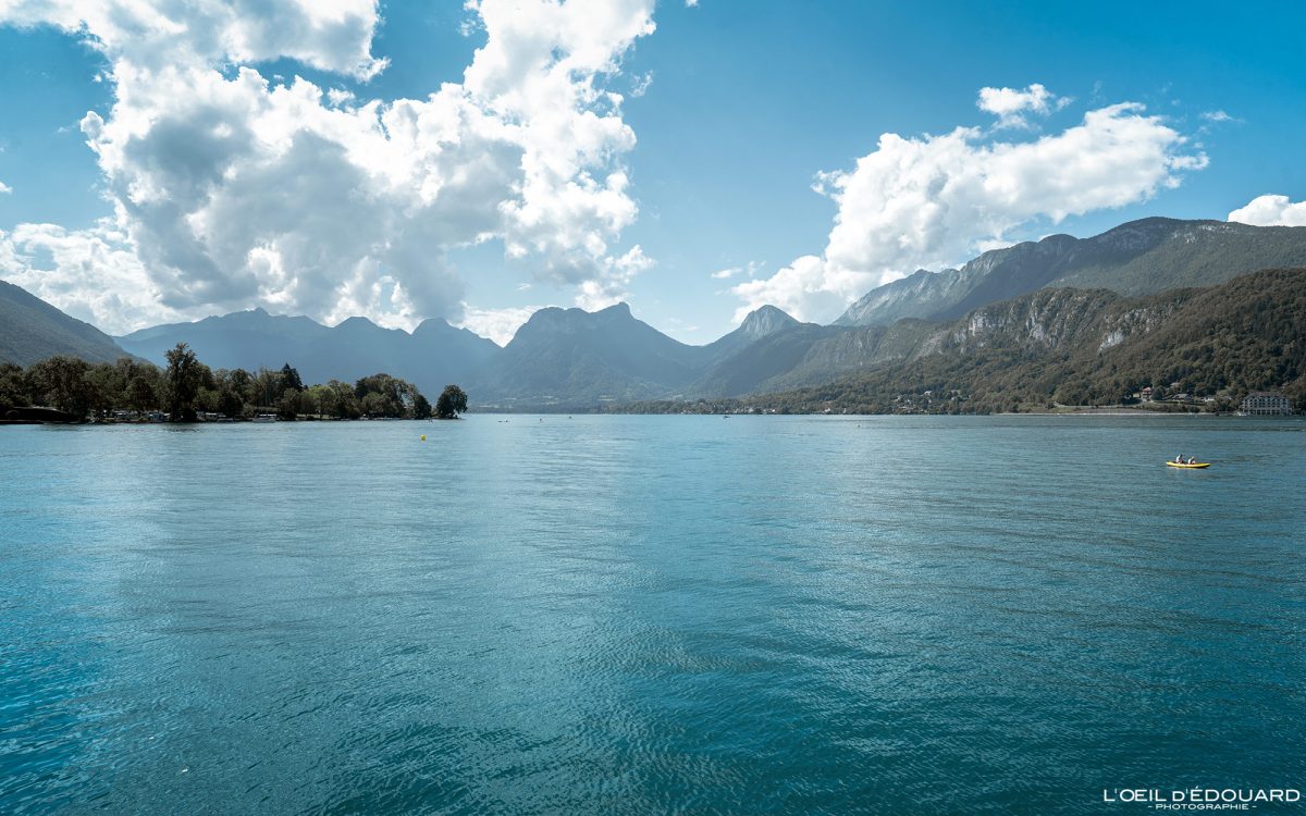 Petit Lac d'Annecy Haute-Savoie Visit France Tourisme Paysage Montagne Massif des Bauges Alpes Nature Outdoor French Alps Mountain Lake Landscape