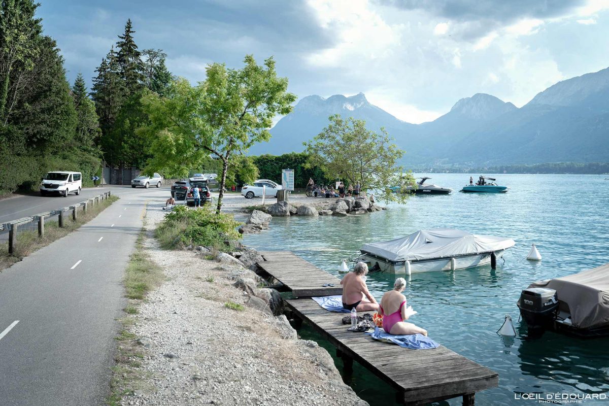 Piste Cyclable Tour du Lac d'Annecy à Vélo Haute-Savoie Visit France Tourisme Vélo de Route Cyclisme Outdoor Bicycle Cyclism Bike Road Biking