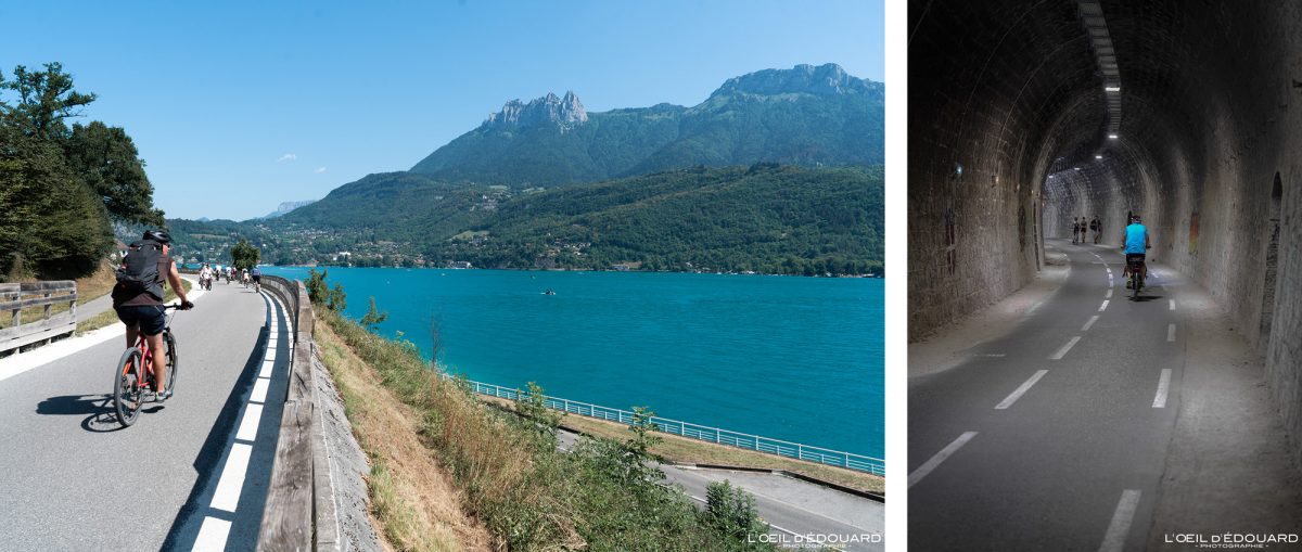 Tunnel Duingt Piste Cyclable Voie Verte Tour du Lac d'Annecy à Vélo Haute-Savoie Visit France Tourisme Vélo de Route Cyclisme Outdoor Bicycle Cyclism Bike Road Biking