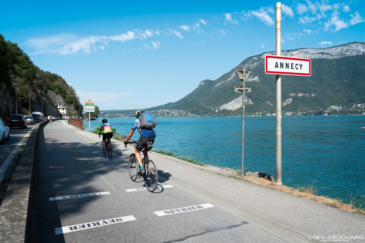 Piste Cyclable Annecy Tour du Lac d'Annecy à Vélo Haute-Savoie Visit France Tourisme Vélo de Route Cyclisme Outdoor Bicycle Cyclism Bike Road Biking