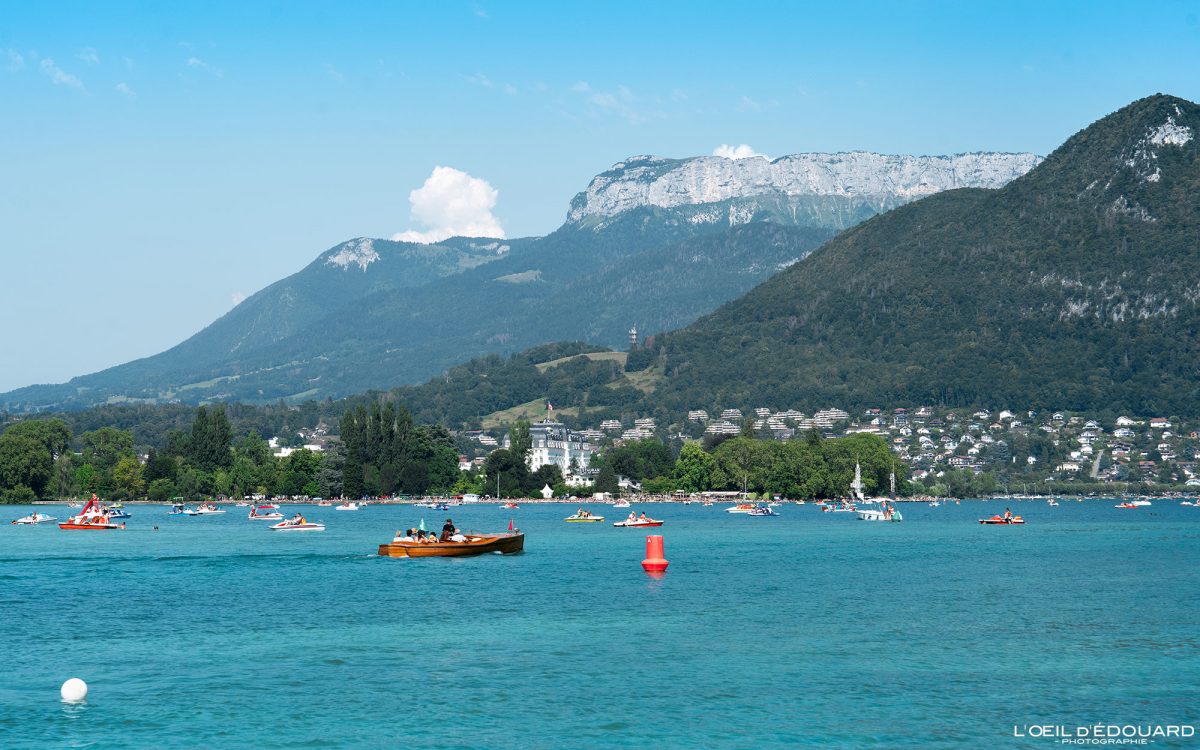 Lac d'Annecy Haute-Savoie Visit France Tourisme Vacances Paysage Montagne Le Parmelan Alpes French Alps Mountain Lake Landscape Summer Holidays