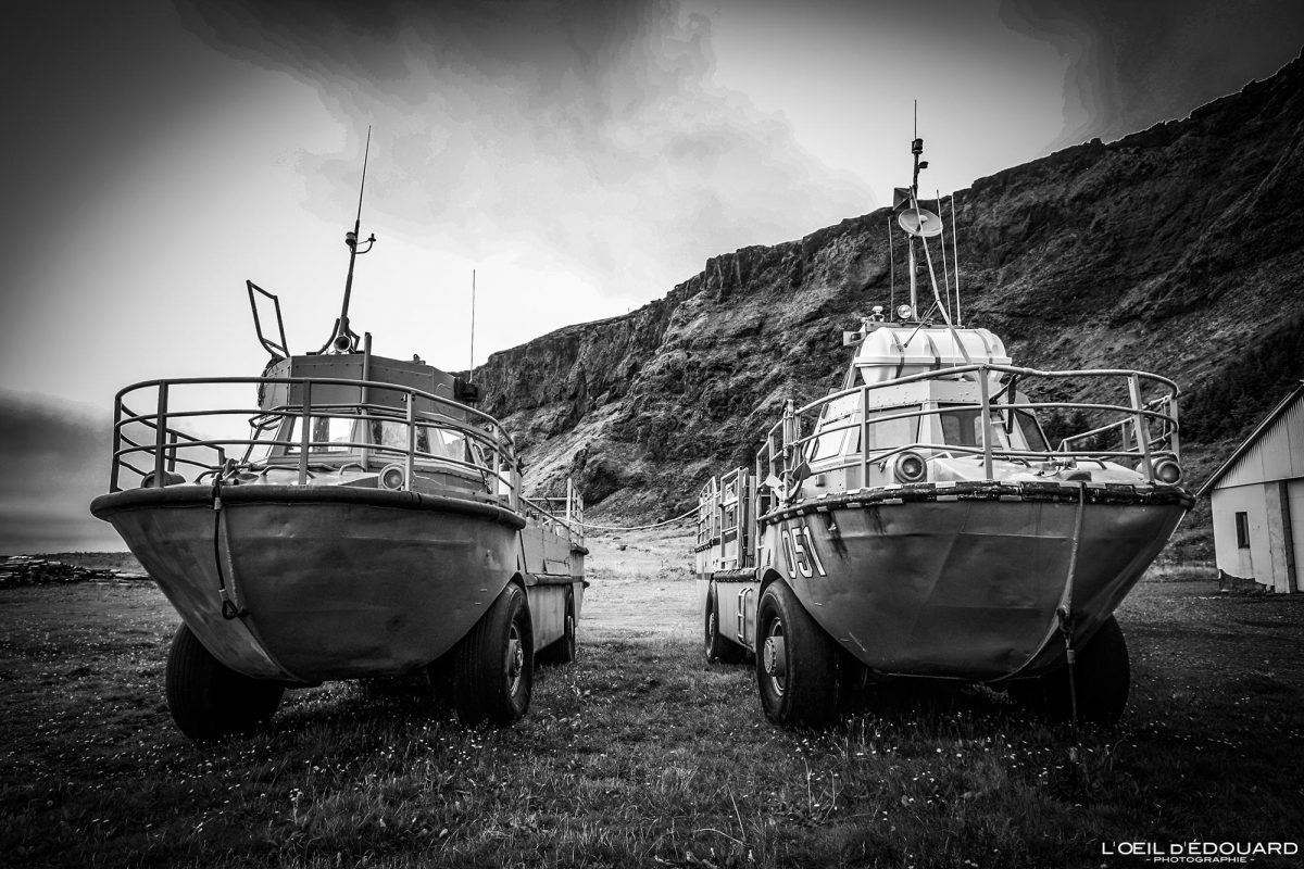 Bateaux de pêche VÍK í Mýrdal Islande - Iceland Fishing boats Icelandic Ísland