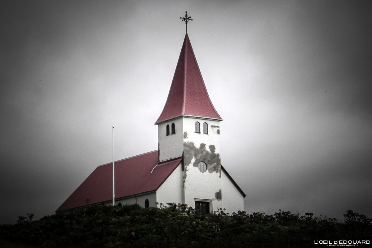 Église de VÍK í Mýrdal Islande - Iceland Church Architecture Icelandic - Víkurkirkja Ísland