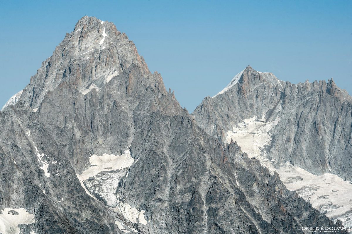 Aiguille du Chardonnet Aiguille d’Argentière Massif du Mont-Blanc Haute-Savoie Alpes France Paysage Montagne Nature Outdoor French Alps Mountain Landscape