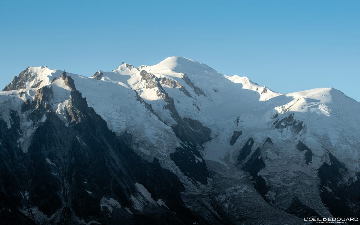 Mont Blanc Haute-Savoie Alpes France Paysage Lever de Soleil Montagne Nature Outdoor French Alps Mountain Sunrise Landscape