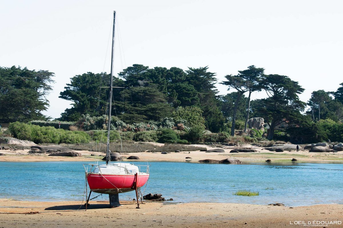 Île Renote Baie de Sainte-Anne Trégastel Côte de Granit Rose Côtes-d'Armor Bretagne Paysage Visit France Tourisme Vacances - Holidays Travel French Brittany Beach Landscape