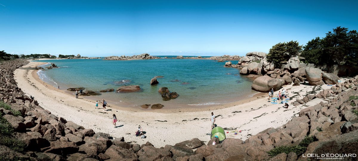 Plage de Toul Drez Trégastel Côte de Granit Rose Côtes-d'Armor Bretagne Paysage Visit France Tourisme Vacances - Holidays Travel French Brittany Sea Ocean Beach Landscape