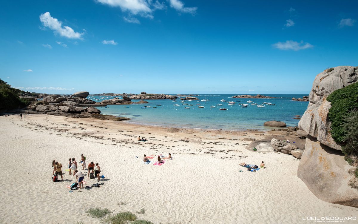 Plage de Ker ar Vir Trégastel Côte de Granit Rose Côtes-d'Armor Bretagne Paysage Visit France Tourisme Vacances - Holidays Travel French Brittany Sea Ocean Beach Landscape